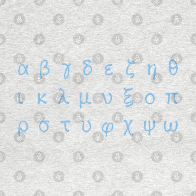 Greek Alphabet (lowercase) by ohmybach